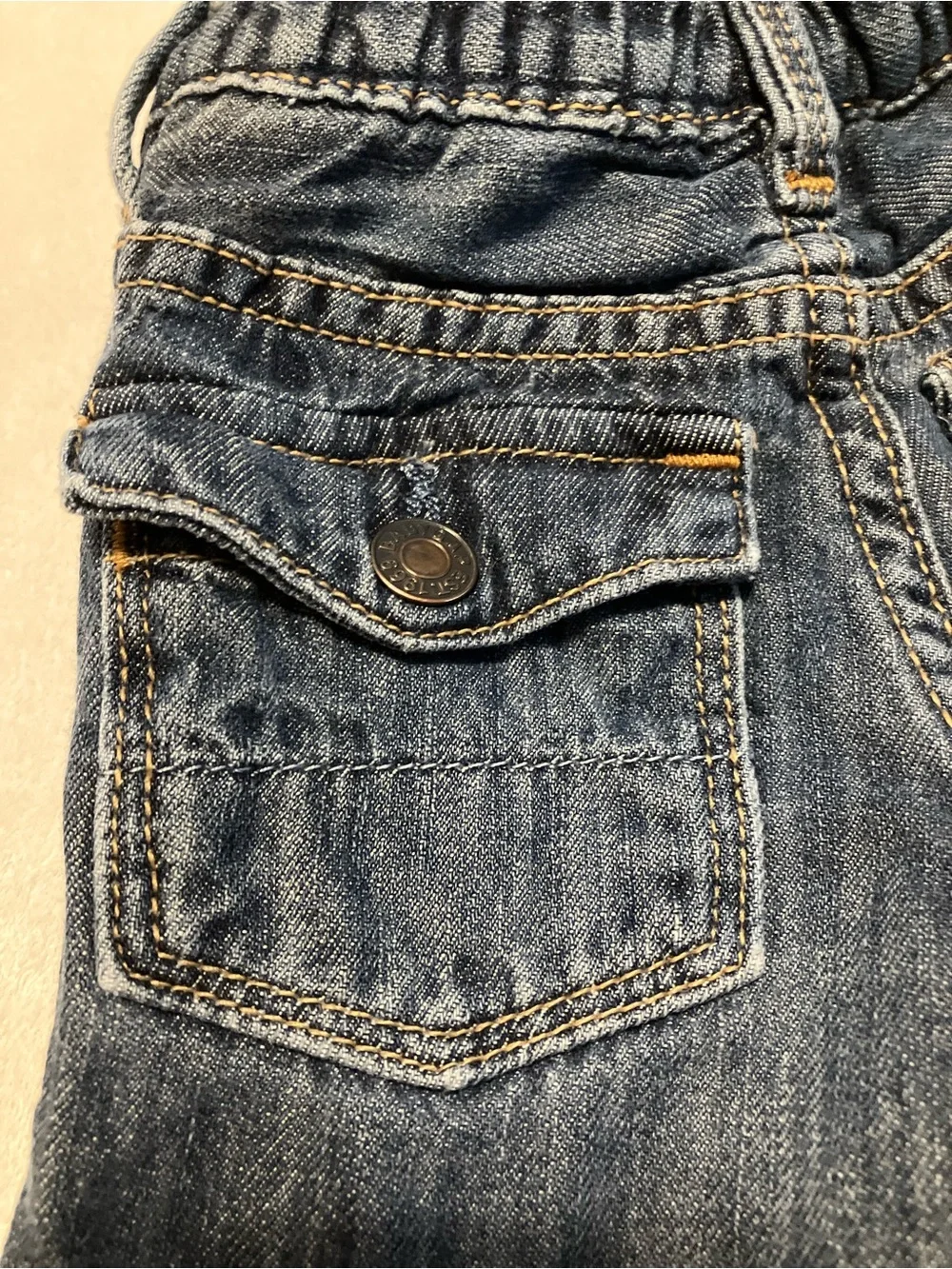 Kids Dark Blue Denim Jeans - Picture 3 of 5